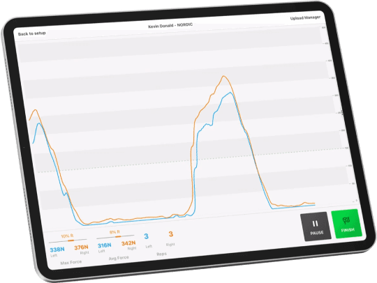 Forge performance reporting displayed on a laptop